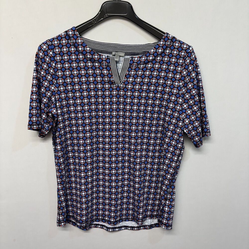 T by Talbots Women Short Sleeve Top Tee T-Shirt Size Large Rayon Blend M291 -22
